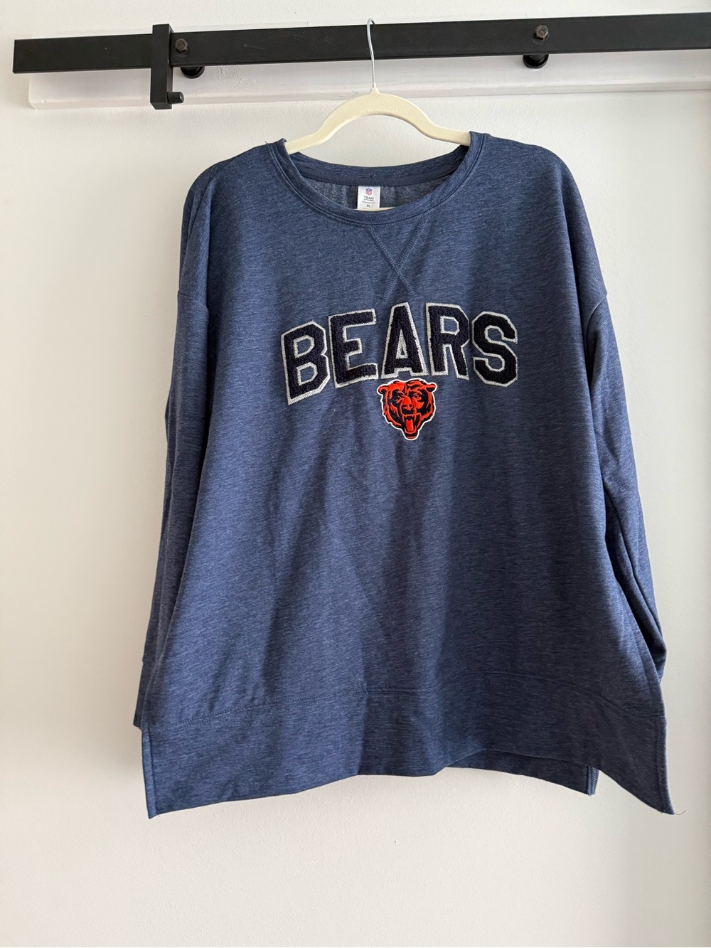 NFL BEARS Navy Blue Kids Sweatshirt with Team Patch